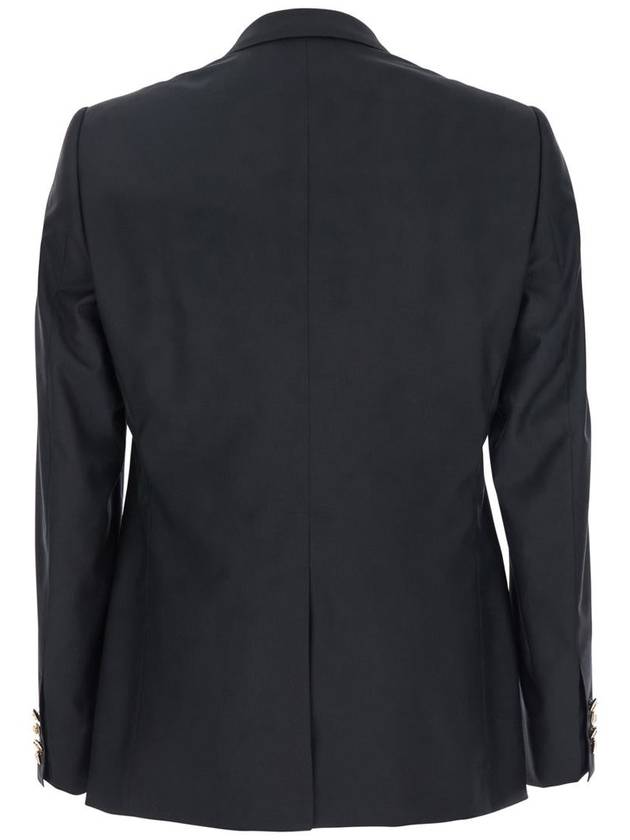 Black Jacket With Logo Application On Chest In Fabric Man - DOLCE&GABBANA - BALAAN 2