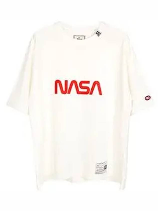 Nasa Print Short Sleeve T-Shirt White - MAISON MIHARA YASUHIRO - BALAAN 6