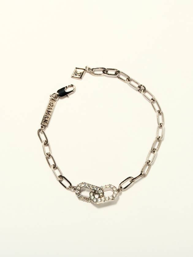 Commitment Pave Silver Link Bracelet - GAMAN - BALAAN 2