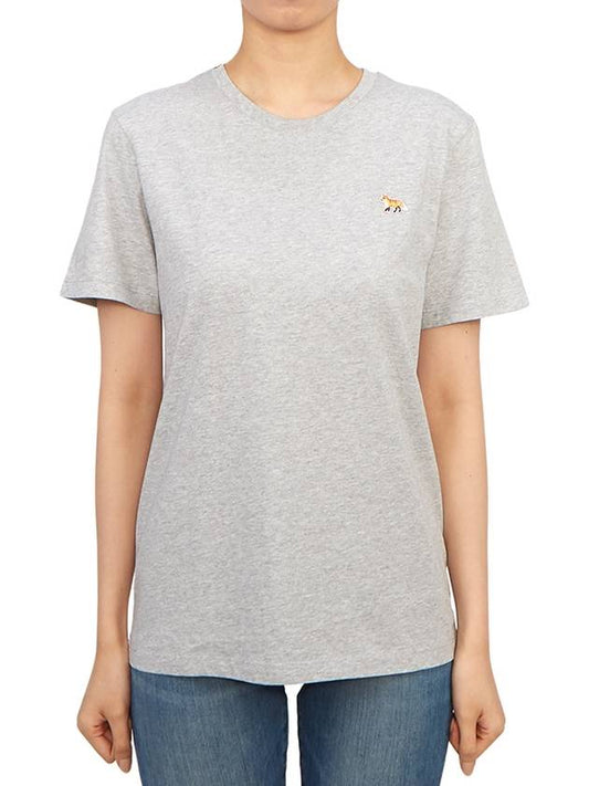 Baby Fox Patch Regular Short Sleeve T-Shirt Grey - MAISON KITSUNE - BALAAN 2