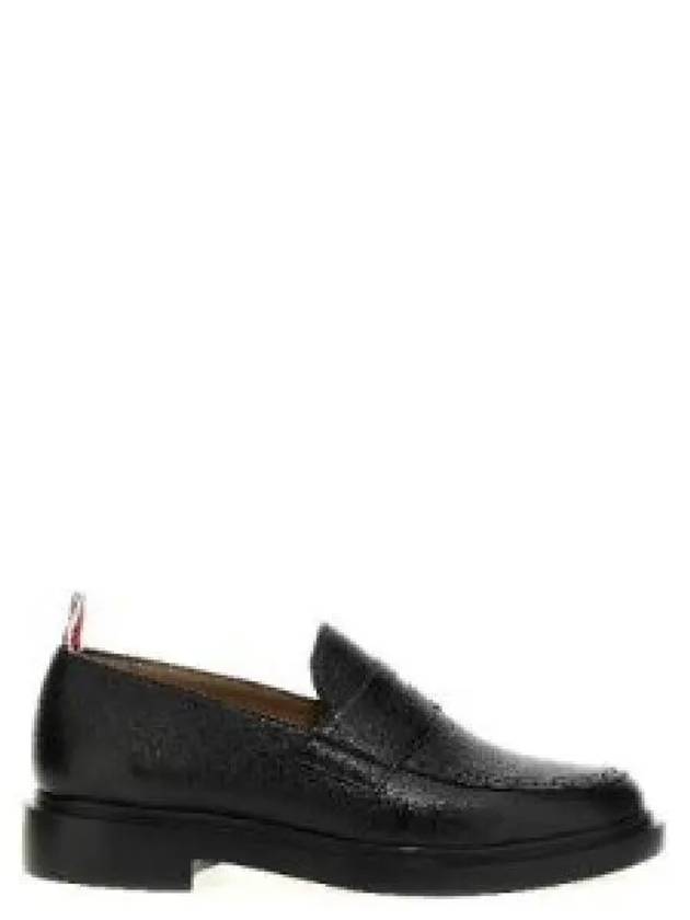 Pebble Grain Rubber Sole Penny Loafer Black - THOM BROWNE - BALAAN 2