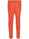 MC November Pleated Straight Pants Orange - ISSEY MIYAKE - BALAAN 2