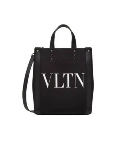 VLTN Eco Lab Small Tote Bag Black - VALENTINO - BALAAN 2