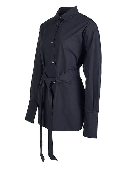 Condell belted shirt CONDELL SNW1095 DARKEST NAVY - STUDIO NICHOLSON - BALAAN 2