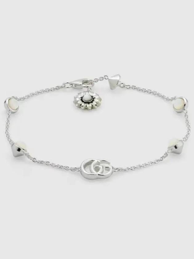 GG Marmont mother of pearl bracelet 925 sterling silver - GUCCI - BALAAN 2