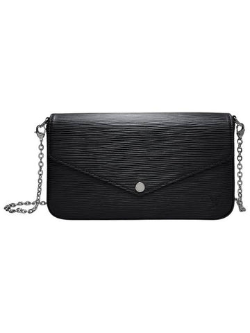 M62648 Black Epi Pochette Felicie Chain Cross Bag - LOUIS VUITTON - BALAAN 1