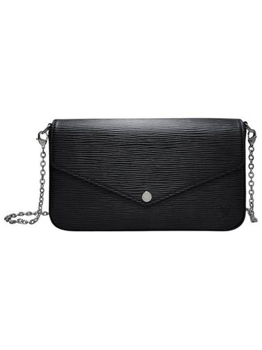 M62648 Black Epi Pochette Felicie Chain Cross Bag - LOUIS VUITTON - BALAAN 1