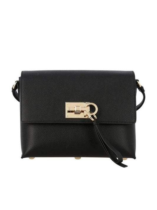 Women's Leather Cross Bag Black - SALVATORE FERRAGAMO - BALAAN 1