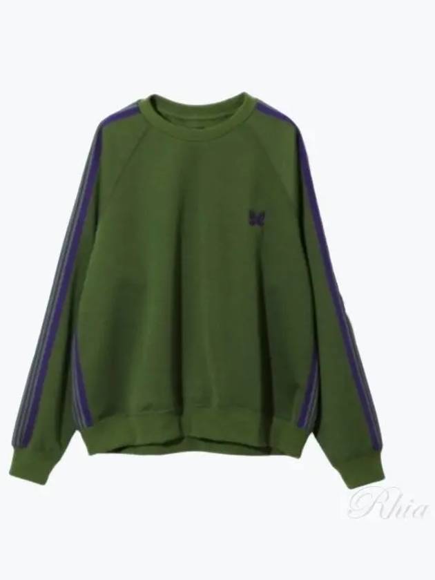 NS245 A Ivy Green Poly Smooth Men s Sweatshirt - NEEDLES - BALAAN 1