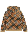 Kids Vintage Check Hooded Fleece Jacket Archive Beige - BURBERRY - BALAAN 4