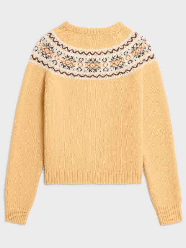 Women s Knit Top C line Sweaters Yellow - CELINE - BALAAN 3