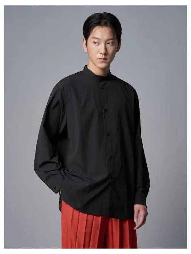 Se Mandarin Neck Shirt Blouse Southern Black Domestic Product GM0024090547258 - ISSEY MIYAKE - BALAAN 1