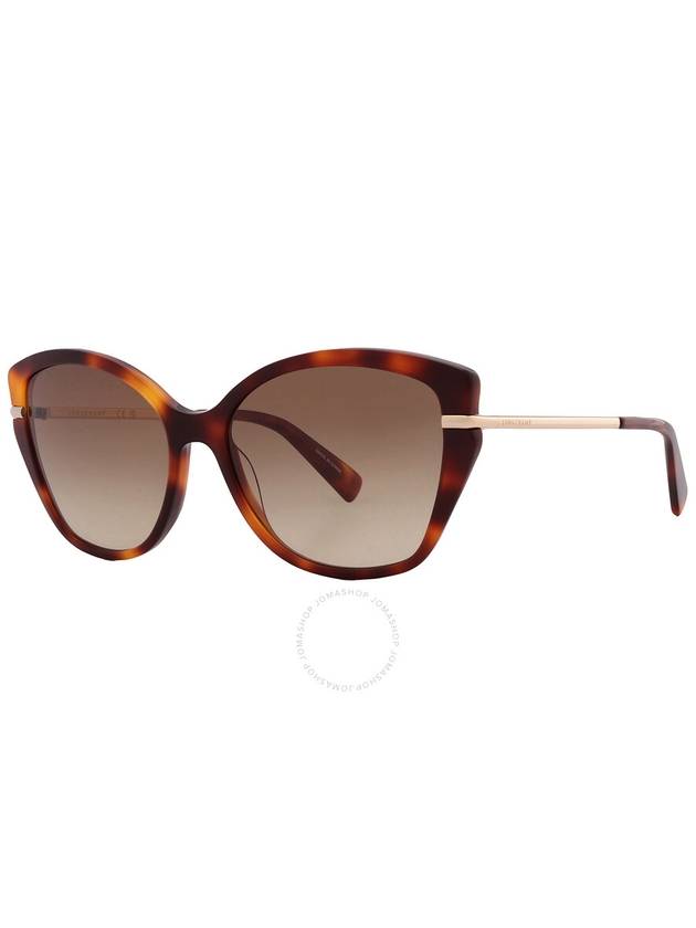 Longchamp Brown Gradient Butterfly Ladies Sunglasses LO627S 214 57 - LONGCHAMP - BALAAN 3