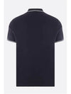 Stretch Cotton Pique Short Sleeve Polo Shirt Navy - STONE ISLAND - BALAAN 3