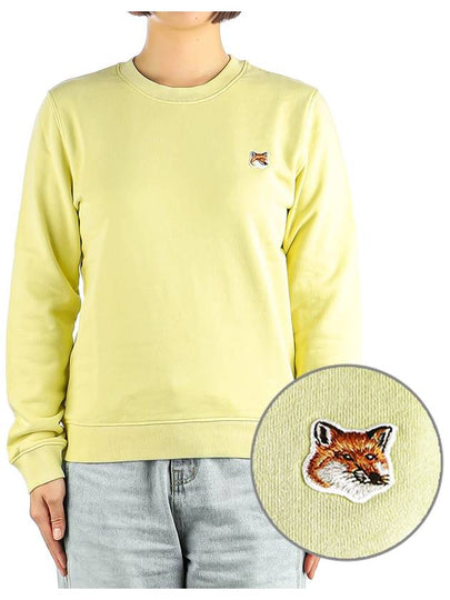 Fox Head Patch Regular Sweatshirt Yellow - MAISON KITSUNE - BALAAN 2