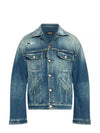 Distressed Denim Jacket Blue - DSQUARED2 - BALAAN 2