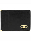 Gancini Credit Card Wallet Black - SALVATORE FERRAGAMO - BALAAN 2