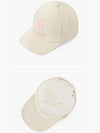 Tyron Logo Cotton Ball Cap Ecru Pink - ISABEL MARANT - BALAAN 4