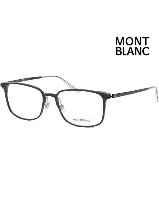 Glasses Frame MB0196OK 004 Light Titanium Men s Asian Fit - MONTBLANC - BALAAN 1