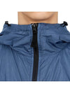 Garment Dyed Crinkle Reps R-Nylon Jacket Avio Blue - STONE ISLAND - BALAAN 8