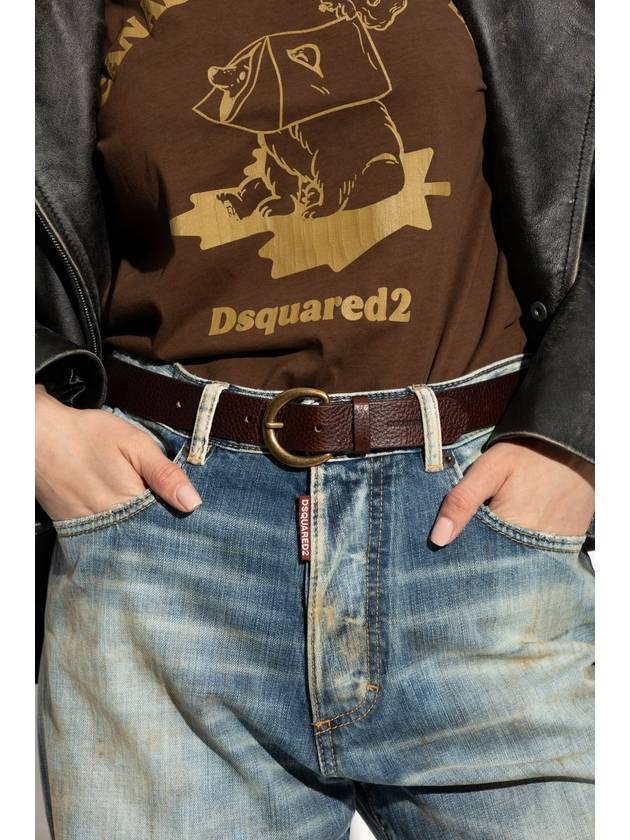 Dsquared2 Leather Belt, Women's, Brown - DSQUARED2 - BALAAN 2