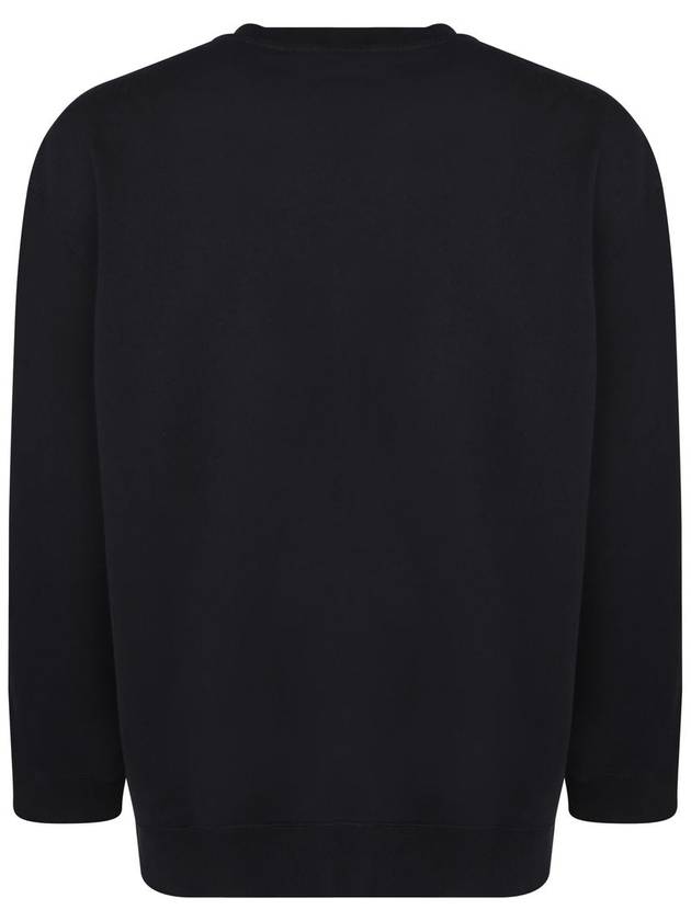 Oversized Embroidered Logo Curb Sweatshirt Black - LANVIN - BALAAN 3