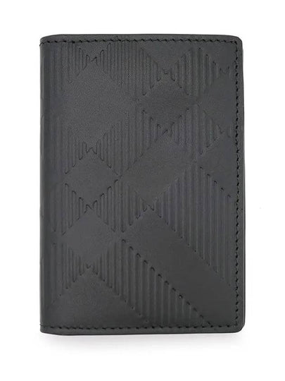 Check 2 Fold Card Wallet Black - BURBERRY - BALAAN 2