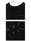 8C00008 829H8 999 Lettering Chest Logo Round Short Sleeve TShirt Black Men's TShirt TJ - MONCLER - BALAAN 5