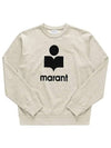 Mikoy Big Logo Cotton Sweatshirt Ecru - ISABEL MARANT - BALAAN 6