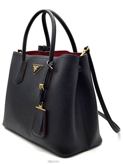 Saffiano Dubl Tote and Shoulder Bag 1BG775 L352767 - PRADA - BALAAN 2