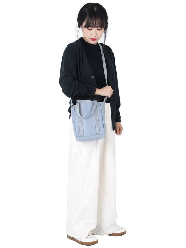 Mini Nylon Tote Bag Light Gray - C WEAR BY THE GENIUS - BALAAN 9