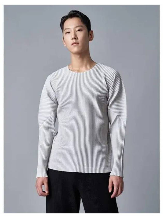 Basic long sleeve t shirt light gray domestic product - ISSEY MIYAKE - BALAAN 1