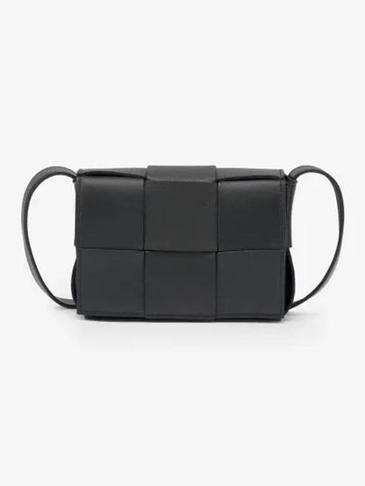 Intrecciato Cassette Small Cross Bag Black - BOTTEGA VENETA - BALAAN 2