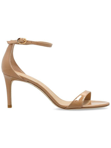 Stuart Weitzman Heeled Sandals Nudist II, Women's, Beige - STUART WEITZMAN - BALAAN 1