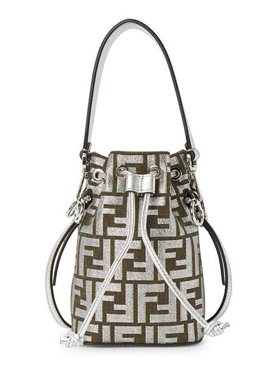 FF Jacquard  Bucket Bag Black - FENDI - BALAAN 2