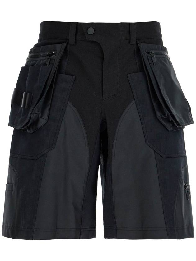 "bi-material cargo bermuda shorts - MUGLER - BALAAN 1