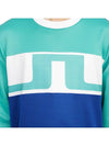 Men's Jones Crew Neck Sweatshirt Bright Aqua - J.LINDEBERG - BALAAN 9