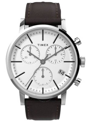 Timex Midtown Chronograph Quartz White Dial Men's Watch TW2V36600 - TIMEX - BALAAN 1