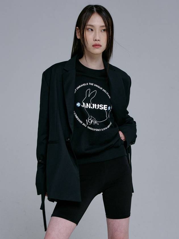 BLACK RABBIT SWEATSHIRT - JINJUSE - BALAAN 2