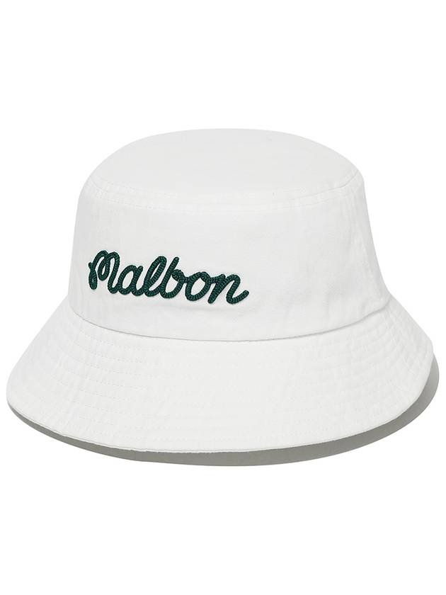 Bucket Basic Hat WHITE - MALBON GOLF - BALAAN 3