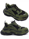 Triple S Low-Top Sneakers Black Army Green - BALENCIAGA - BALAAN 2