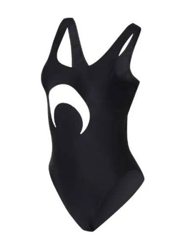 Active Jersey Moon One Piece Swimsuit Sleeveless Women - MARINE SERRE - BALAAN 1