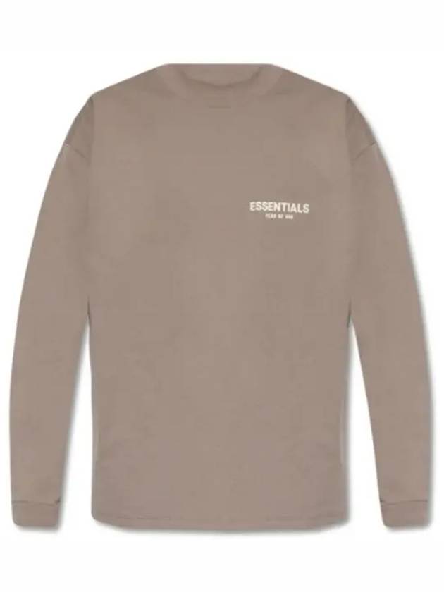 Logo Long Sleeve T Shirt Desert Taupe - FEAR OF GOD ESSENTIALS - BALAAN 2