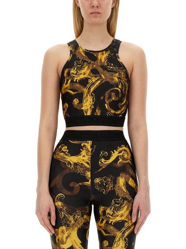 Versace Jeans Couture Baroque Print Top - VERSACE - BALAAN 1