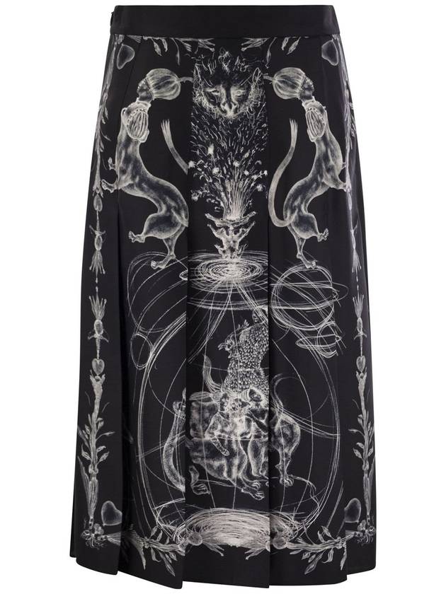 Printed silk twill skirt - FABIANA FILIPPI - BALAAN 2