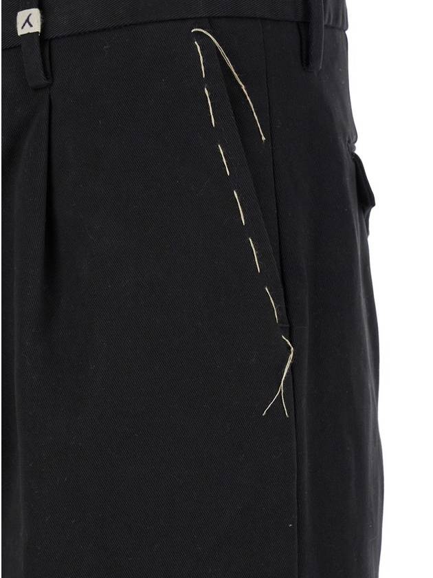 Black High Waist Pants In Stretch Fabric Man - MYTHS - BALAAN 3