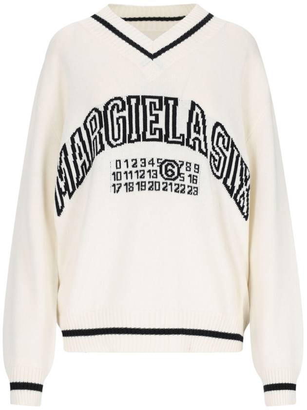 MM6 Maison Margiela Sweaters White - MAISON MARGIELA - BALAAN 1