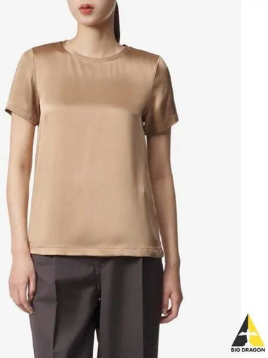 Max Mara Rebecca Short Sleeve T Shirt Camel 91660139600010 - S MAX MARA - BALAAN 1