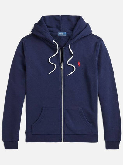 Pony Logo Zip-Up Hoodie Navy - POLO RALPH LAUREN - BALAAN 2