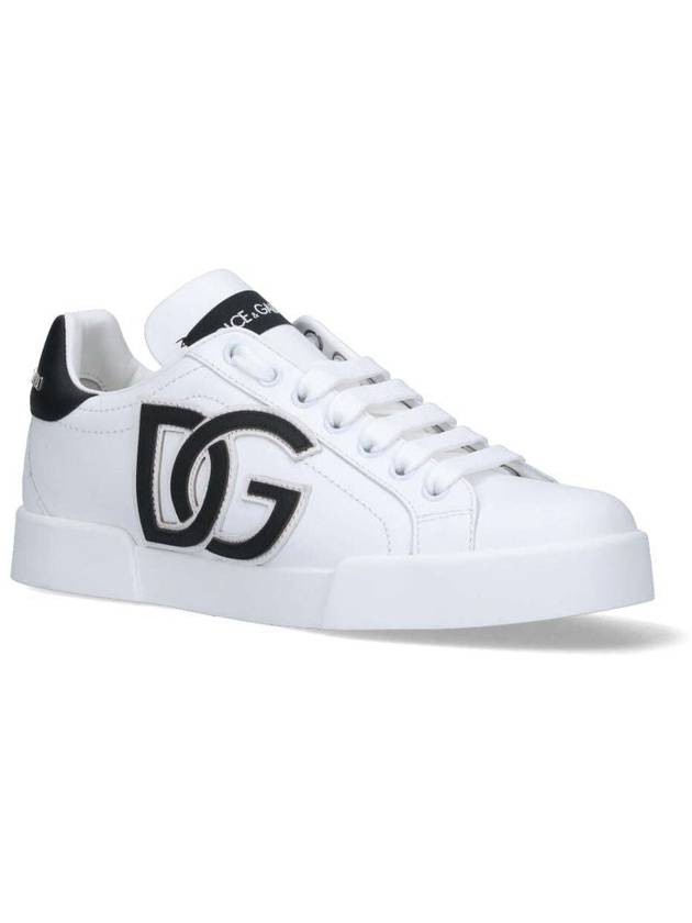 DG Logo Portofino Low Top Sneakers White - DOLCE&GABBANA - BALAAN 3